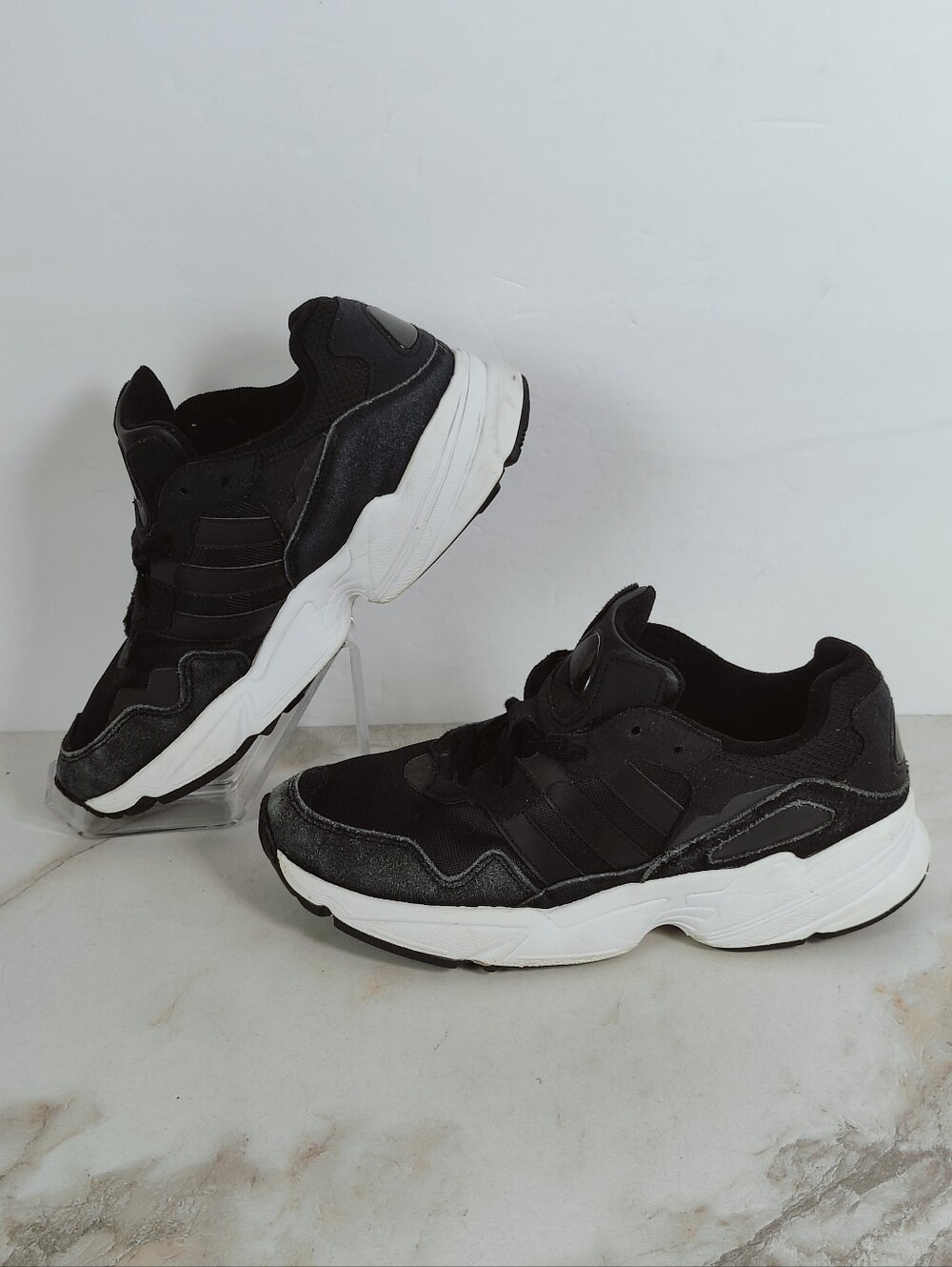 Adidas Originals Men's Yung-96 'Core Black' EE3681 Sneakers, Sz 8 - Picture 2 of 14